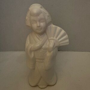 Vintage Benihana Geisha Girl Ceramic Figurine Vase or Planter